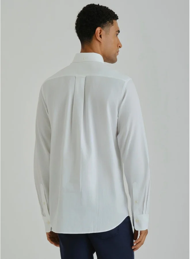 GANT Gant Ramadan Collection  Men's White Graphic Shirt
