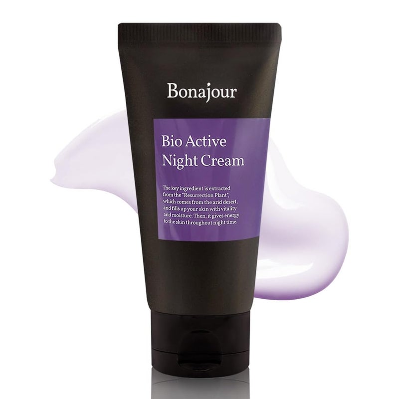 BONAJOUR] Vegan Resurrection Plant Aquaporin Water Sleeping Mask Natural Night Cream - Vegan Cosmetics, Renewal & moisturizing & nutrition Face Mask 2.8Fl.oz - Image 3