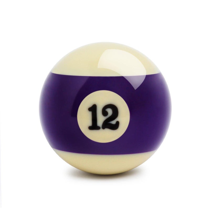 Superbilliards Billiard Pool Table Standard Replacement Ball 2 ¼” - 57.2 mm (#12)