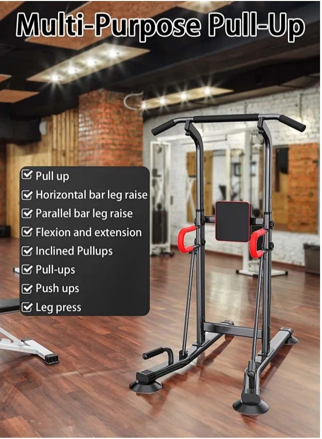 Snooe Pull-Up Rack Home Fitness Table Tower Push-Up Table Strength Trainer Abdominal Arm Whole Body Muscle Training Height Adjustable Whole Family Use Office Gym Pull-up Bars - Image 2
