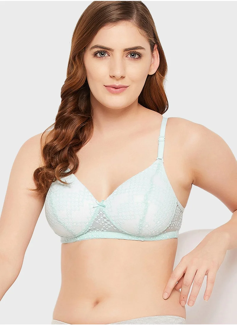 Clovia Padded Non-Wired Full Cup Multiway Bra - Lace