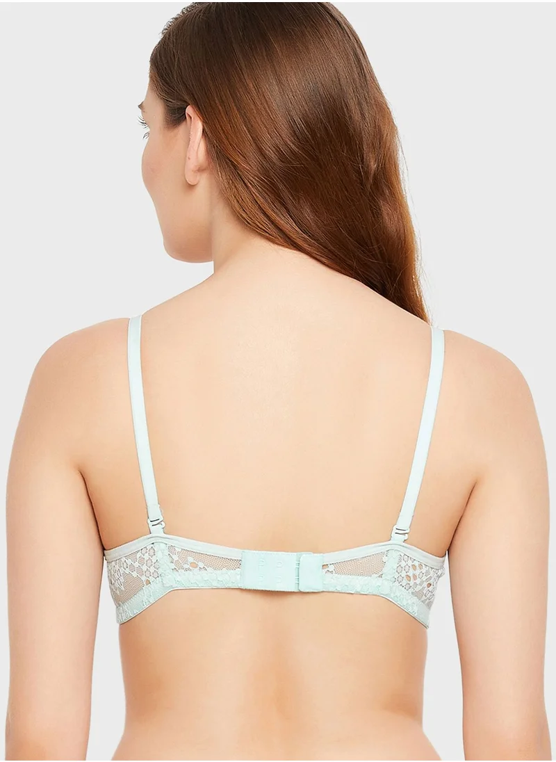 Clovia Padded Non-Wired Full Cup Multiway Bra - Lace
