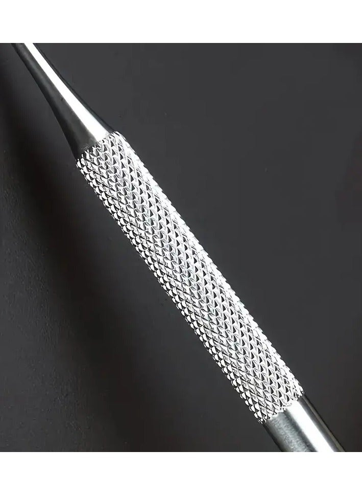 جلوسكي الفولاذ المقاوم للصدأ المنجم الأظافر نظافة - ملعقة الأظافر المنحنية للتنظيف العميق، قبضة غير الانزلاق، أداة علاج الأظافر سهلة الاستخدام - Image 3