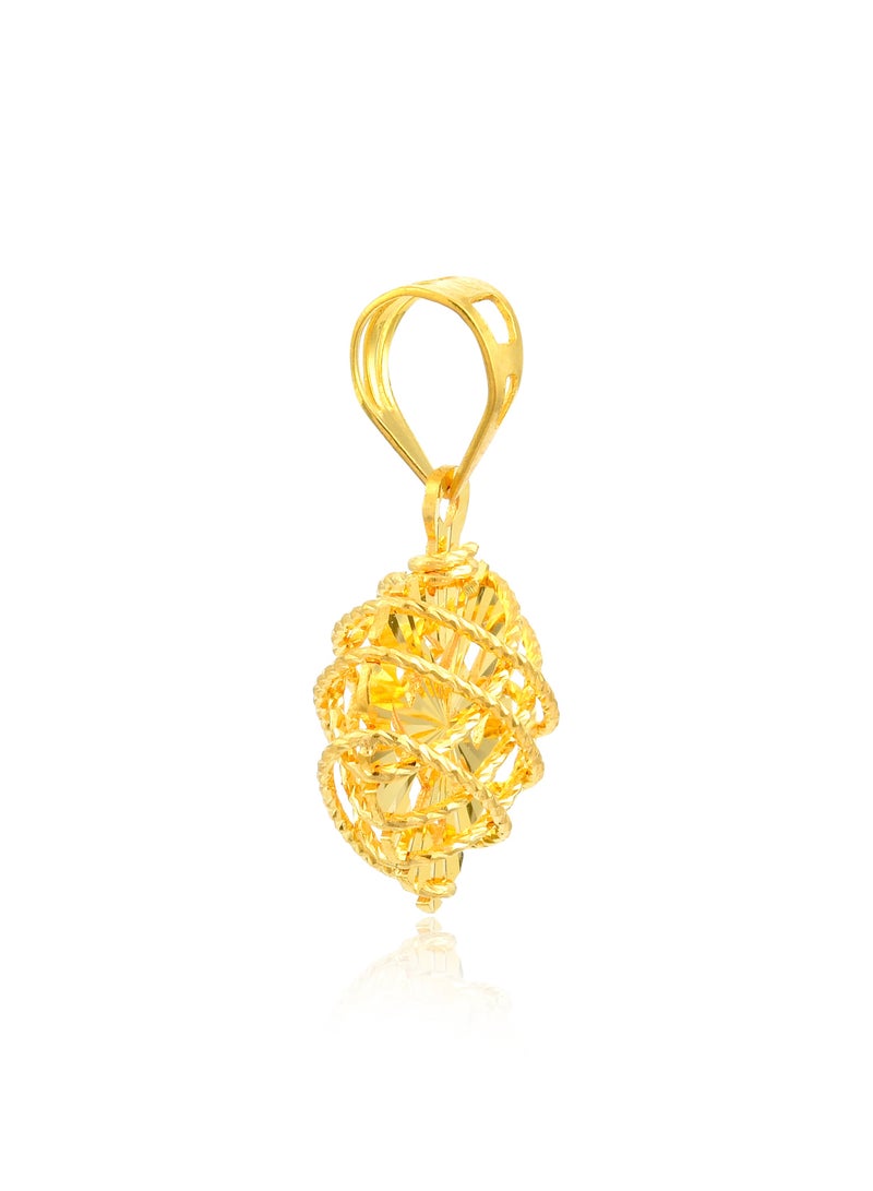 BAFLEH JEWELLERY Golden Romance: Heart-Shaped Pendant in 22kt  - Image 2