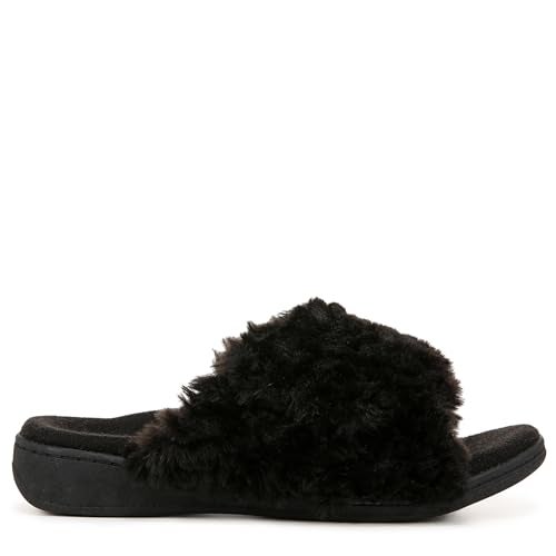 Vionic Womens Relax II Slides, Black Fabric 1, 8 M - Image 3