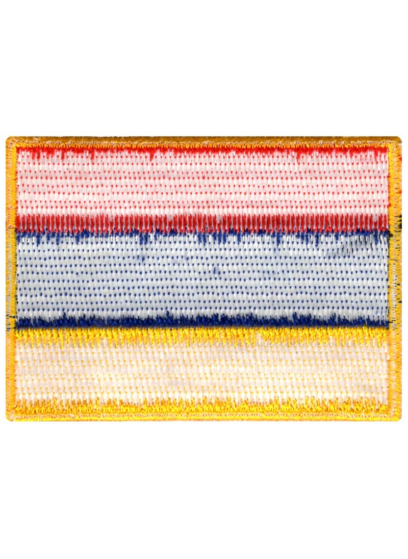 Artist Unknown - Armenia Flag Applique Embroidered Sweing Patch Suitable for Jackets, Bags, T-Shirts, Jeans, Pants, Outdoor Clothing ; Size: 7cm x 5cm ; Imported from Malaysia (1 Piece). - Image 1