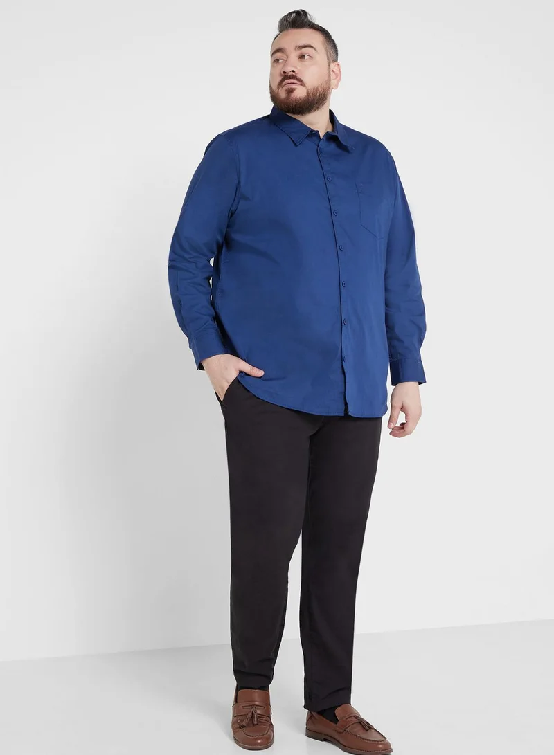 توماس سكوت Thomas Scott Plus Size Cotton Casual Shirt