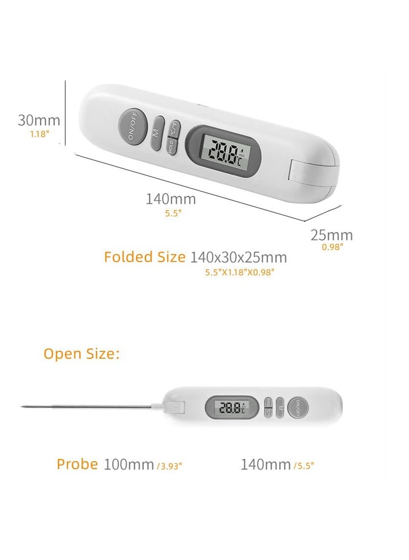 SYOSI - Rechargeable Thermometer for Cooking, Kitchen,Cooking,Sugar, Baking, Milk, Tea, Food Thermometer Digital，Hot Liquid Thermometer, Chef Thermometer for BBQ, Meat, Liquid, Baking, Bread - Image 1
