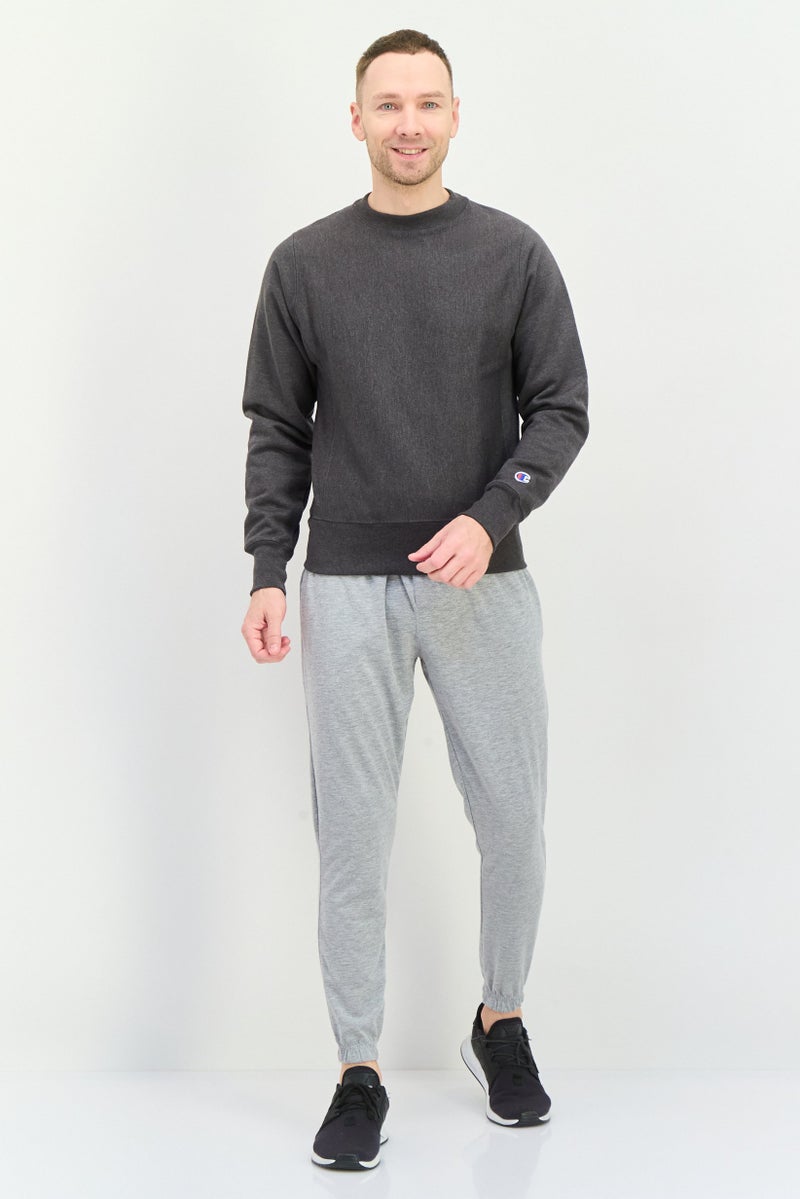 Champion Men Sportswear Fit Outdoor Sweatshirts, Charcoal - Image 4