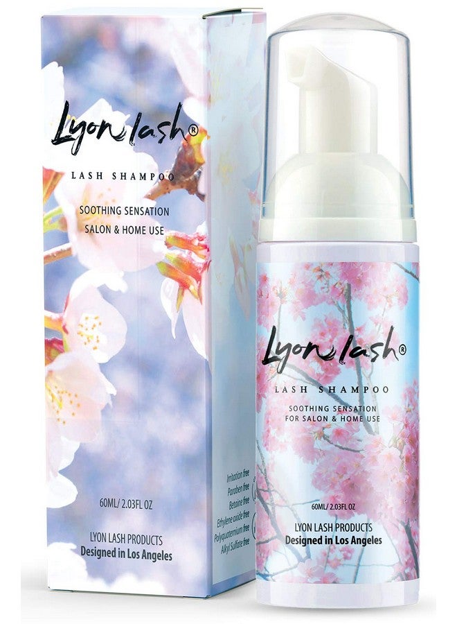 Lyon lash Eyelash Extension Shampoo Lyon Lash Eyelid Foam Cleanser/Gentle Formula For Sensitive People/Paraben & Sulfate Free/Remove Eye Makeup & Oil & Dust/For Salon And Home Use (60Ml Without Brushes) - Image 2