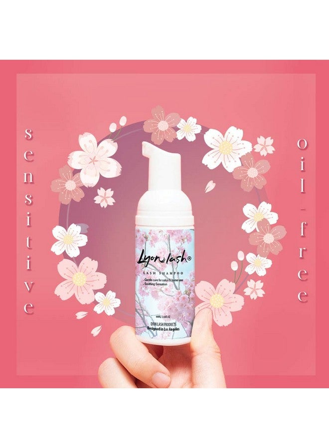 Lyon lash Eyelash Extension Shampoo Lyon Lash Eyelid Foam Cleanser/Gentle Formula For Sensitive People/Paraben & Sulfate Free/Remove Eye Makeup & Oil & Dust/For Salon And Home Use (60Ml Without Brushes) - Image 5