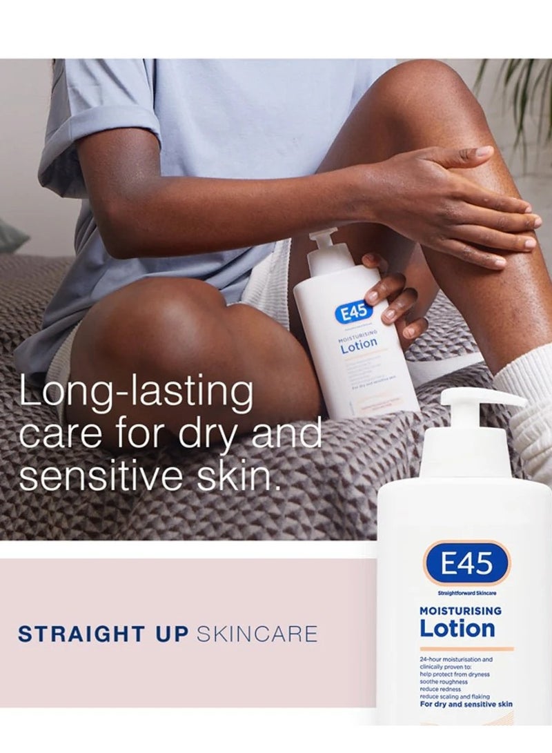 e45 Dermatological Moisturising Body Lotion for Dry Skin 2x500 mL - Image 5