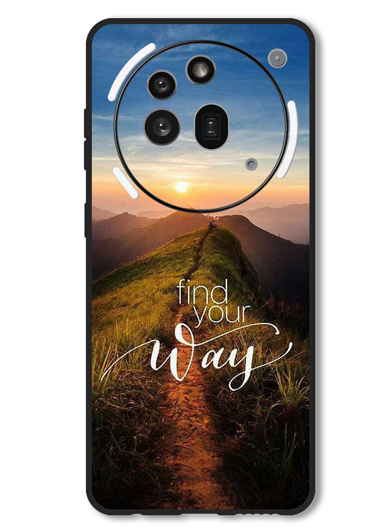 Theodor Case Compatible with Nothing Phone 3a Pro Protection Shockproof Bumper Cover Find Your Way - Image 1