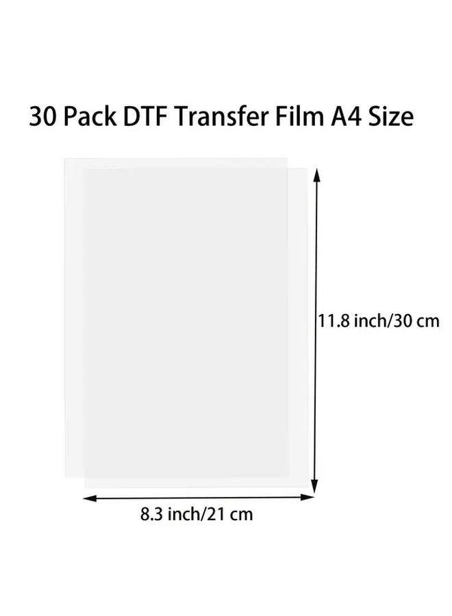 100 Sheets A4 Double Sided Cold Hot Peel DTF Transfer Film For T Shirt DIY - Image 4