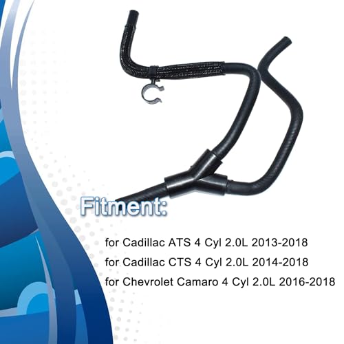 koxuyim Engine Coolant Overflow Recovery Tank Hose, Upper Radiator Tank Inlet Hose Reservoir Hose Fit 13-21 Cadillac ATS CTS Camaro 2.0L 22908202 84727330 - Image 4
