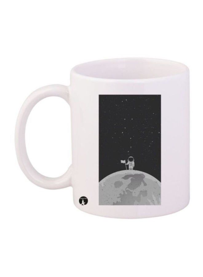 RKN Space Printed Coffee Mug White/Black/Grey - Image 1