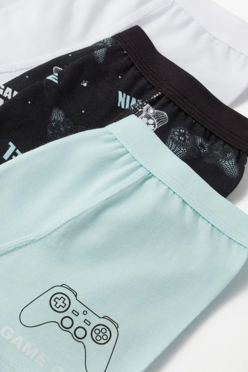 جون Boy Game Patterned 3-Pack Boxer
