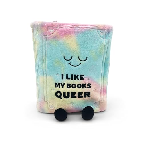 Punchkins Book Plushie I Like My Books QueerGift for Book Lovers Silly Plush Toy for Gifting - Image 1
