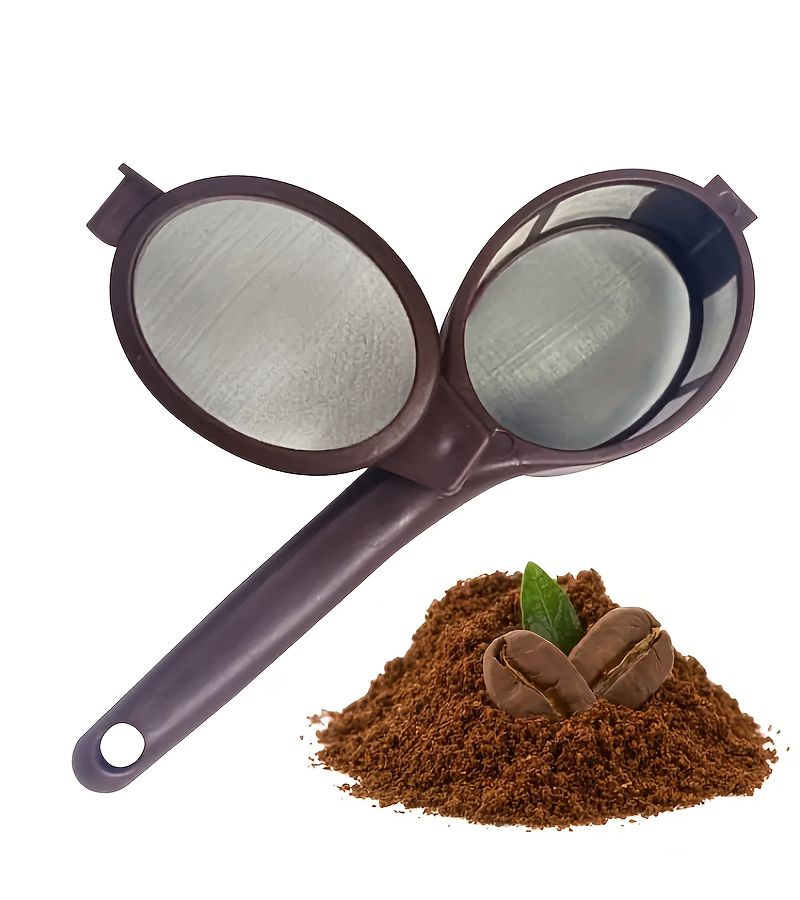 Portable Coffee Filter Spoon 1pc Sturdy Plastic For Capsule And Powder Straining Coffee Machine Add-On - Image 2