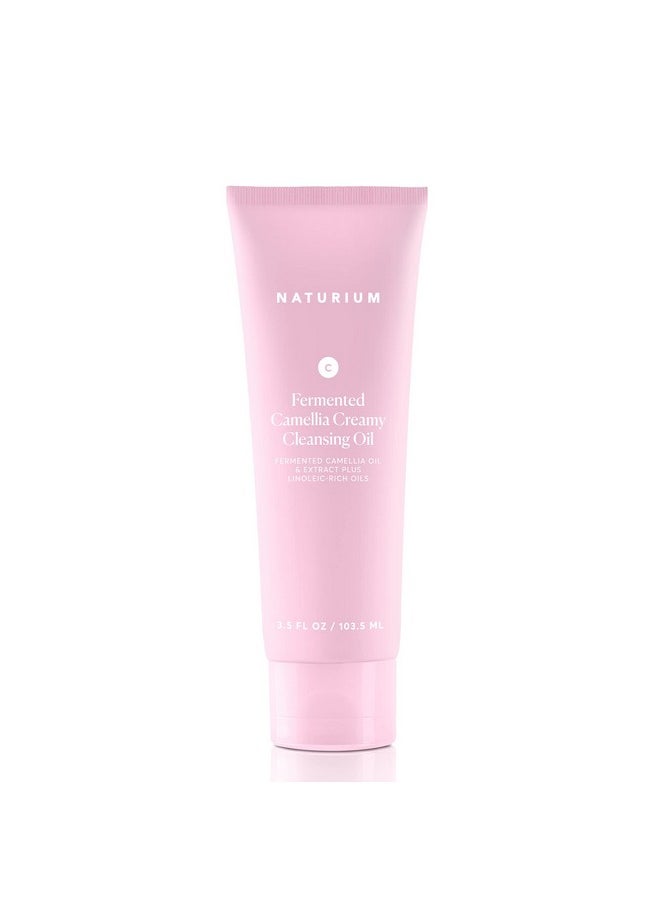 NATURIUM - Naturium Camellia Creamy Cleansing Oil, Fermented Camellia Oil & Extract Plus Linoleic-Rich Oils, 3.5 oz - Image 1