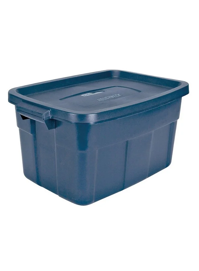 Rubbermaid Roughneck Durable Construction Storage Box Navy Blue 31 Gal RMRT310000