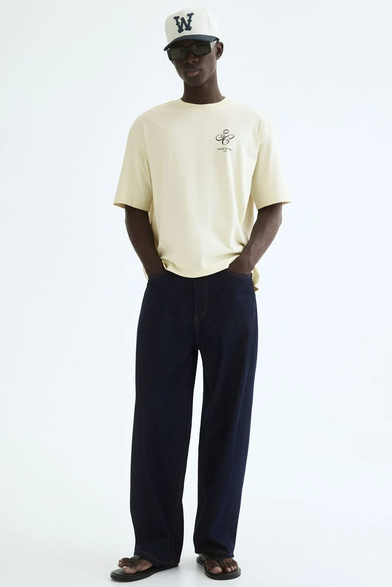 H&M  Relaxed Fit Printed T-shirt for Men | Best Price UAE
