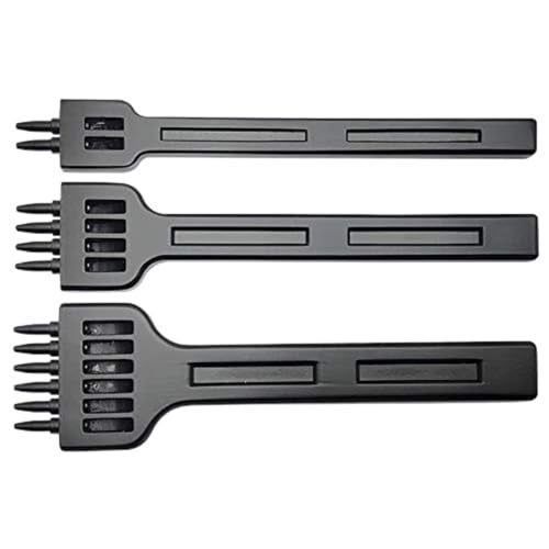 citian 4mm 2/4/6 Claw Tooth Leather Stitching Chisels Round Hole Punching Tool Set for DIY Leather Craft - Image 1