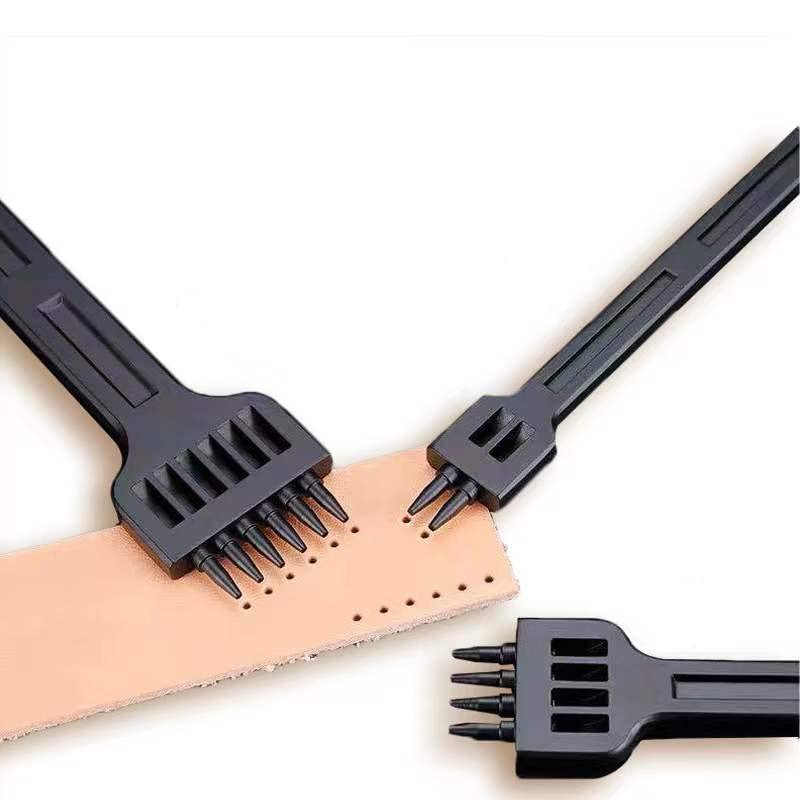 citian 4mm 2/4/6 Claw Tooth Leather Stitching Chisels Round Hole Punching Tool Set for DIY Leather Craft - Image 4