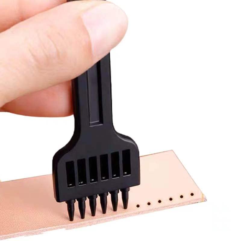 citian 4mm 2/4/6 Claw Tooth Leather Stitching Chisels Round Hole Punching Tool Set for DIY Leather Craft - Image 3