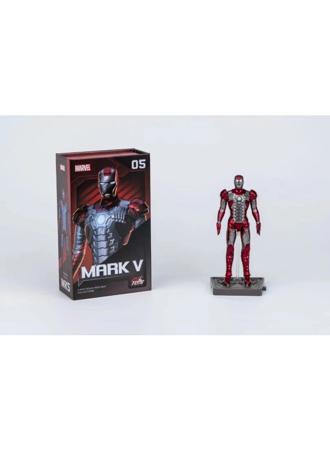 China Mobile Marvel Iron Man إصدار الذكرى السنوية العاشرة، سلسلة Gnaku مقاس 4 بوصات - اللون: إصدار الذكرى السنوية العاشرة إصدار أساسي مقاس 4 بوصات - Iron Man MK5 - Image 1