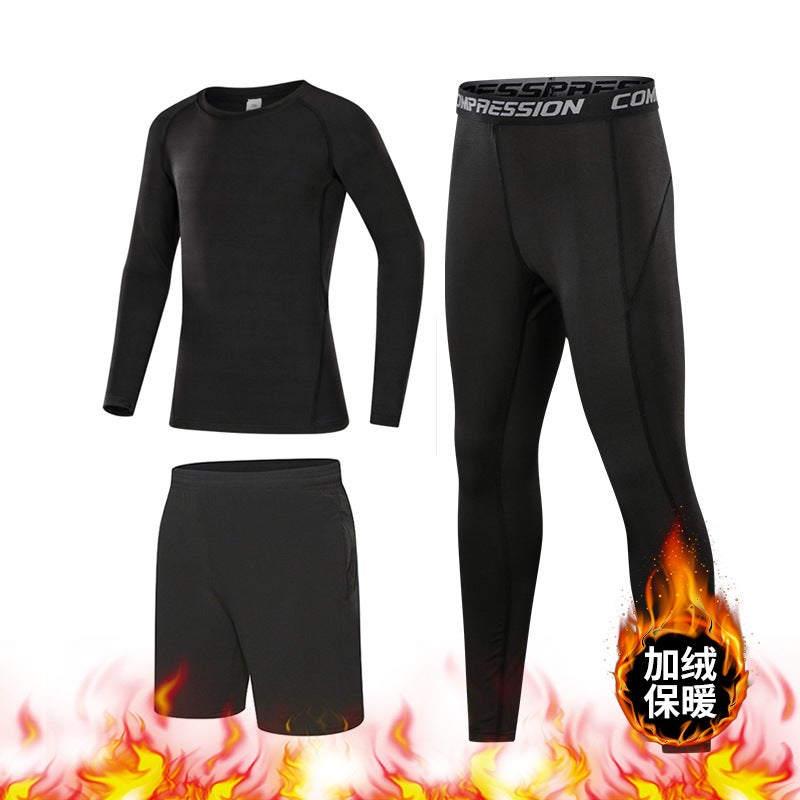 Kids' Tight-Fit Training Suit for Autumn/Winter - Basketball Base Layer, Long-Sleeve Quick-Dry Sports Outfit