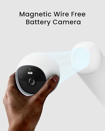 youkey S320 Magnetic Wire-Free Camera 2.5K QHD Security Camera with Dual Band WiFi 6, Built-in 8GB Storage, Color Night Vision, AI Human Pet Detection, IP65, No Monthly Fees - Image 2