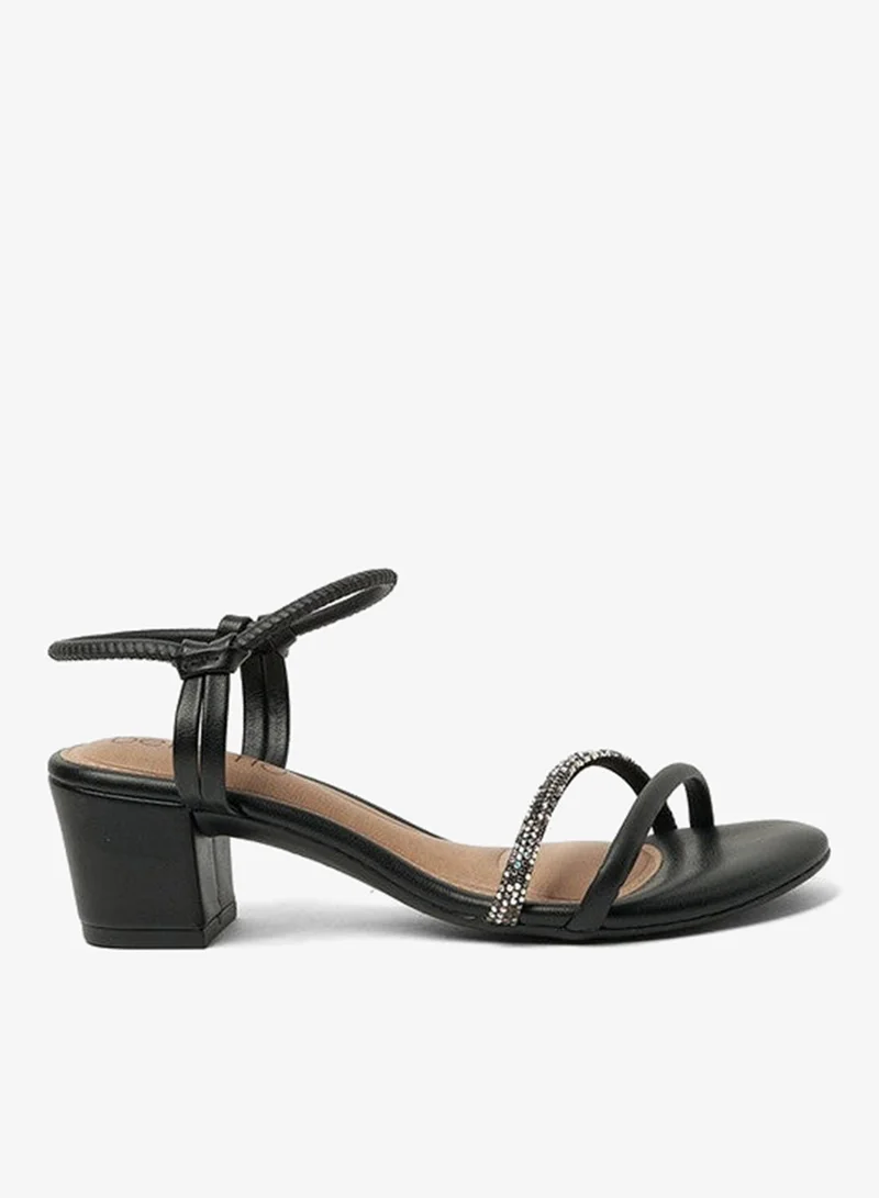 Beira Rio Black Heels Sandal for Women – Stylish Ladies Heel Sandals & Sling Back Heels for Girls for Women | Best Price UAE