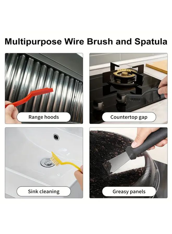 11 Items Gap Cleaning Brushes Set Durable Bristles Long Handles for Kitchen Bathroom Bottles Windows - Image 5