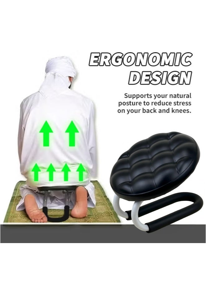WALALLA Kneeling Meditation Stool, Prayer Bench Versatile Gift Ergonomic Chair Comfortable Seat for Home Yoga Praying Adults Kneeler - Image 5