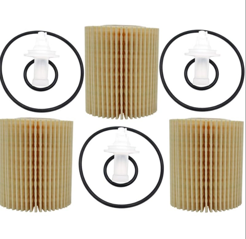 OEMASSIVE 3PCS 04152YZZA5 Oil Filters Kit Replacement Engine Oil Filter Element Fits for For Lexus Toyota 4Runner FJ Cruiser Tundra Replaces 0415231080 041520P010 0415238010 041520R010