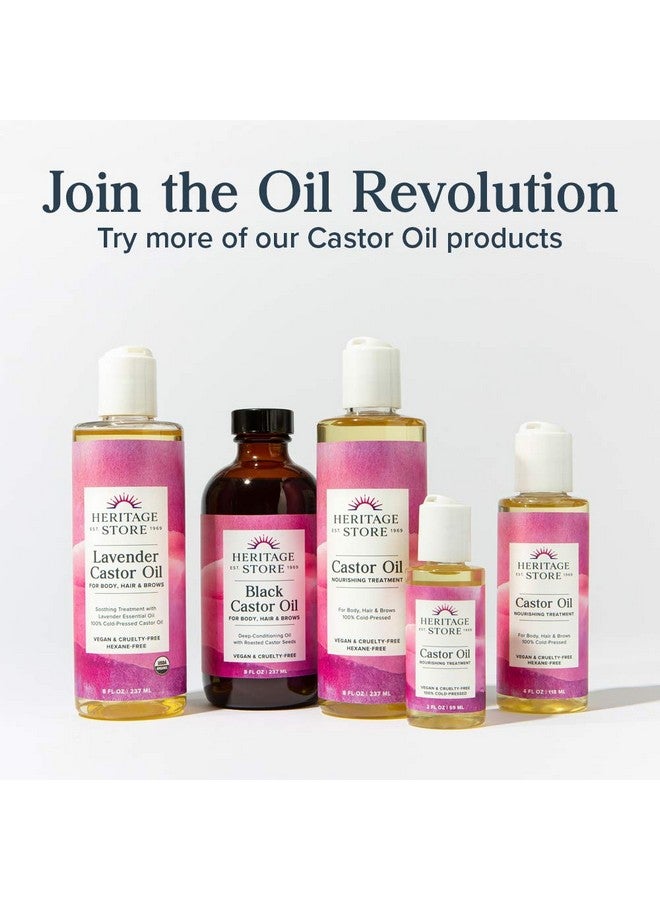 Heritage Store Castor Serum Volumizing Treatment for Fuller, Longer Looking Lashes & Bold Brows, With Organic Castor Oil, Black Castor Oil, Biotin & Our Keratin Supporting Hair Complex, Vegan, 0.42 oz - Image 5