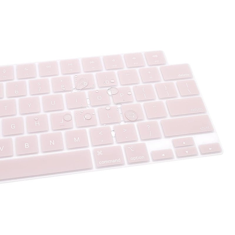 Se7enline Compatible with MacBook Keyboard Cover Skin for Mac Neo & Air 13/15 & Pro 14/16 inch (M5 M4 M3 M2 M1 A18 Pro) 2026/2025/2024/2023/2022/2021 Silicone Waterproof Dustproof Durable,Rose Quartz - Image 5