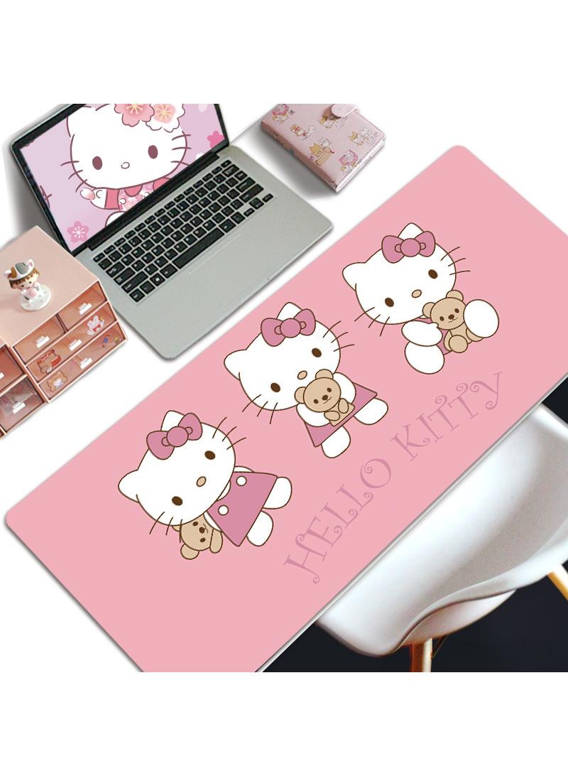 Y&D Hello Kitty Gift For Girls Gaming Mouse Pad Extended Large Mat Desk Pad Stitched Edges Mousepad Long Mouse Pad And Non-Slip Rubber Base Mice Pad 800X300X4mm - Image 1