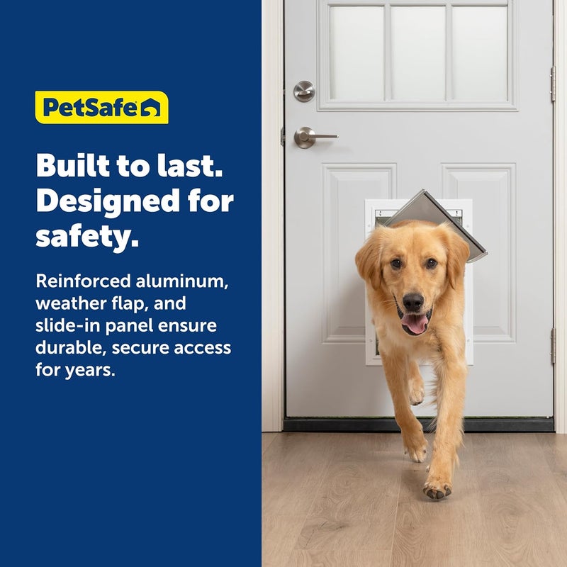PetSafe Freedom Aluminum Pet Door for Dogs and Cats, Large, 10 x 16 Inches - Image 5