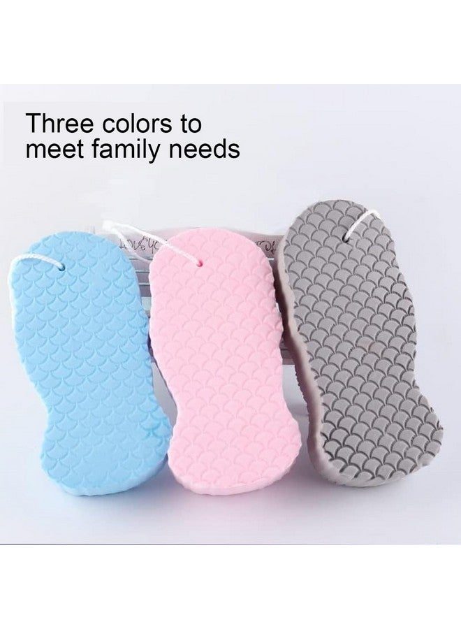 WFWJ 3Pcs Magic Exfoliating Bath Sponge,3D Super Soft Exfoliating Bath Sponge,Exfoliating Sponge Remover Dead Skin For Adults Children And Pregnant Women,Reusable(Blue+Pink+Gray) - Image 2