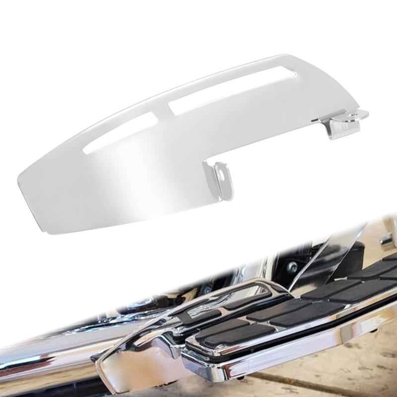 HDBUBALUS Motorcycle Driver Floorboard Heel Guard Fit For Harley Softail 8617 Touring FLD 20122016 Touring Electra Glide Road Glide Road King Street Glide Chrome