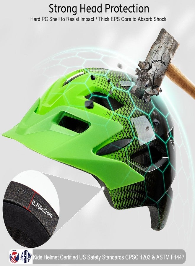 EllaSeek Kids Bike Helmet, Toddler Helmet for Kids 3-5/5-8/8-10 Years Boys Girls, Adjustable Youth Bike Helmets with Detachable Visor, Bicycle Helmets for Skateboard Scooter Cycling - Image 3