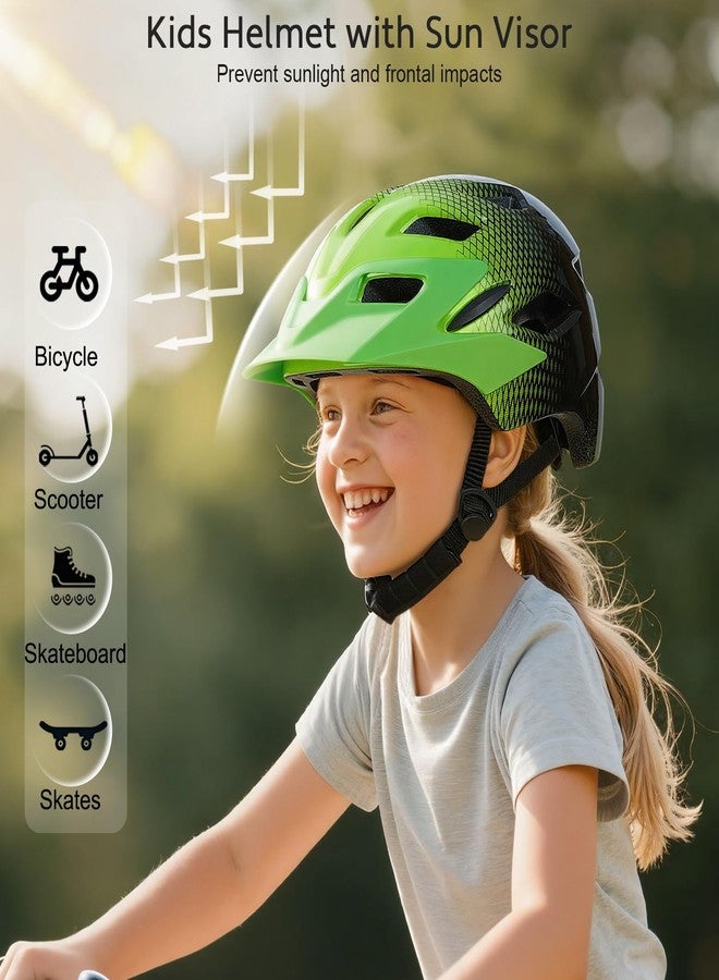 EllaSeek Kids Bike Helmet, Toddler Helmet for Kids 3-5/5-8/8-10 Years Boys Girls, Adjustable Youth Bike Helmets with Detachable Visor, Bicycle Helmets for Skateboard Scooter Cycling - Image 2