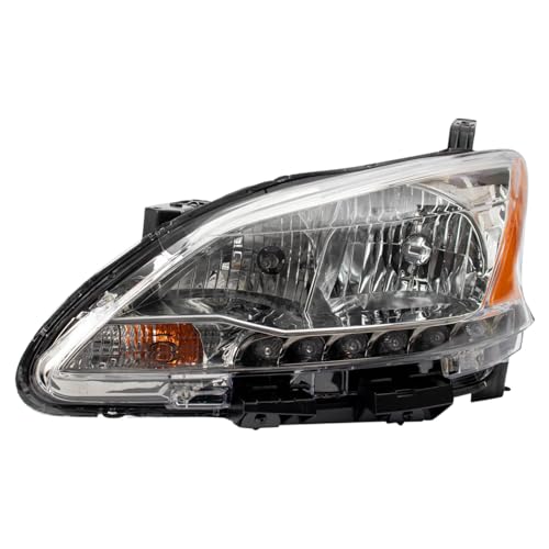 TRQ Driver Side Headlight Assembly Compatible with 2013-2015 Nissan Sentra NI2502216 - Image 3
