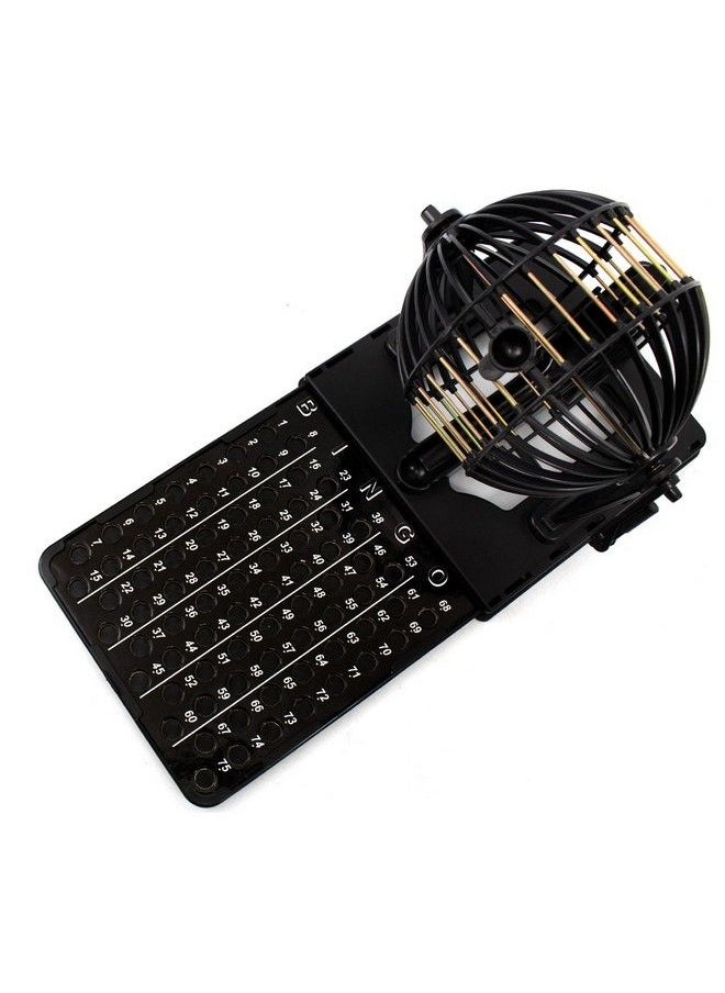 PowerTRC - Bingo Machine Cage Game Set ; With Bingo Balls ; Classic Metal Cage ; Bingo Tray - Image 1