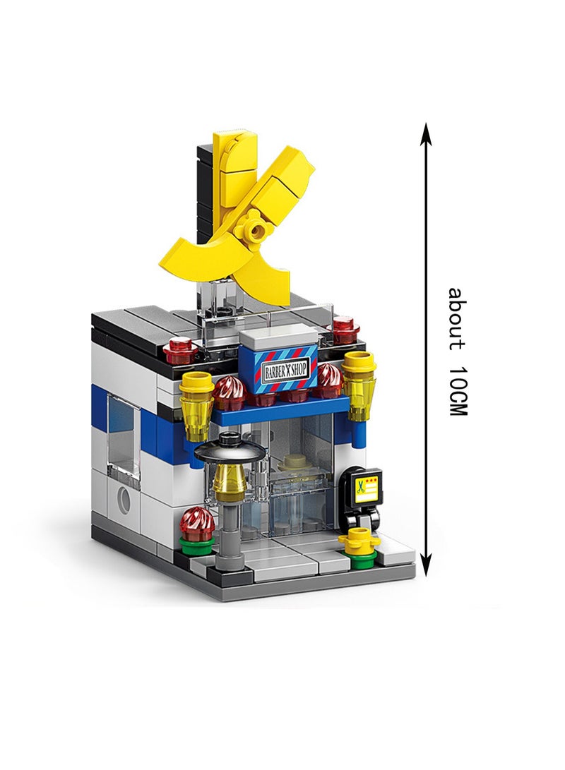 Barber Shop 116pcs Street View Series Building Block Assembly Kit Game And Engineering Toys, Home Decoration, Building Model Creative Gift - Image 2