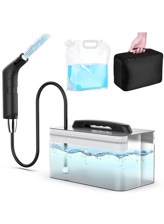 DIYANOO Rechargeable Handheld Bidet For Travel With 1.2m Hose and 2.3L Container - Rechargeable, Compact, and Versatile Personal Hygiene Solution for Travel, Home, Baby Care, Camping, and More - Image 1