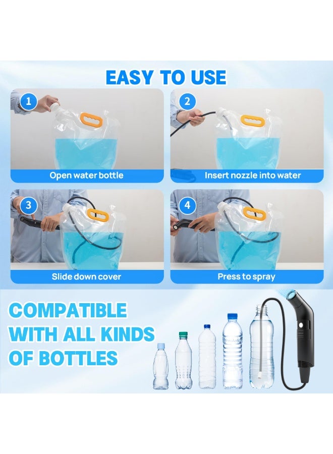 DIYANOO Rechargeable Handheld Bidet For Travel With 1.2m Hose and 2.3L Container - Rechargeable, Compact, and Versatile Personal Hygiene Solution for Travel, Home, Baby Care, Camping, and More - Image 5