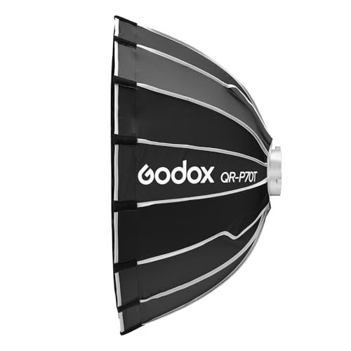 Godox QR-P70T 27.5" Quick Release Parabolic Softbox for Godox SL60II SL150III FV150II AD300PRO AD400PRO AD600BM SZ300R VL300 UL150II ML60 Other Bowen Mount Studio Flash Speedlite - Image 3